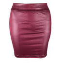 Women Summer Mini Skirts High-waist Slim Fittness Hip Pencil Skirts Vintage Bodycon Skirt Sexy Clubwear Ladies Office Clothing