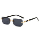 Retro Korean Sunglasses Seaside Frameless Eyeglasse Anti UV400 Gradient Shades