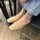 Bailamos  Spring New Brand Women Flats Round Toe Shallow Slip On Ladies Casual Ballet Shoes Soft Leather Eelgant Dress Shoes