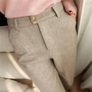 High Waist Women Suit Pants Office Ladies Harem Pencil Pants Korean Fashion Trousers Casual Button Loose Female Khaki Pants New
