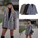 PB&ZASpring/Summer 2023 New Commuting Loose Leisure Fashion Suit Lapel Loose Double Breasted Blazer