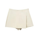 MUJER  Asymmetric Skort For Women Black High Waist Mini Skirt Shorts Women Casual Bermuda Shorts Woman Summer Skirt Shorts