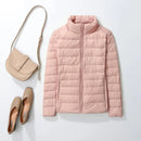 Women Spring Jacket Fashion Short Ultra Lightweight Packable Puffer Coats 15 Colors Female Down Warm Korean Slim Fit Parkas 5XL