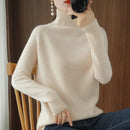 Fashion Basic Autumn Winter  Merino Wool Sweater Mock Neck Cashmere Pullover  Solid Color Soft Long Sleeve Clothing Tops