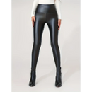 Autumn And Winter New Season Wearable Women's Tight Pants With High Waist And Sexy Faux Leather Texture Long Pants With Leggings