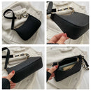Popular Retro Gentle Temperament Small Square Bag  Autumn Shoulder Handheld Fashion Casual Yankee Underarm Small Square Bag