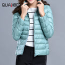 Women Spring Jacket Fashion Short Ultra Lightweight Packable Puffer Coats 15 Colors Female Down Warm Korean Slim Fit Parkas 5XL