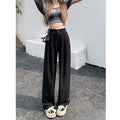 plus Size Women's Casual Loose Wide Leg Pants High Waist Slimming Trousers Versatile Autumn Faion Commute Sle Long Pants