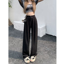 plus Size Women's Casual Loose Wide Leg Pants High Waist Slimming Trousers Versatile Autumn Faion Commute Sle Long Pants