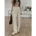 plus Size Women's Casual Loose Wide Leg Pants High Waist Slimming Trousers Versatile Autumn Faion Commute Sle Long Pants