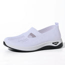 Women Sneaker Mesh Breathable Causal Women Shoes Antislip Flat Knitted Shoes Soft Bottom Slip On Tennis Shoes