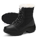 Snow Boots Women Platform Boots Non-slip Women Winter Shoes Fur Warm Ankle Boots for Women Wedges Waterproof Thigh High Boots