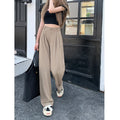plus Size Women's Casual Loose Wide Leg Pants High Waist Slimming Trousers Versatile Autumn Faion Commute Sle Long Pants