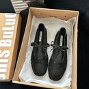 Spring Lace Women Mary Jane Shoes Fashion Slip On Comfort Street Style Soft Sole Female Dress Flats Shoes