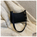 Felt Embossed Multi-Use Handbag for Women, Stylish Crossbody Shoulder Tote & Clutch, Portable Makeup Bag Organizer