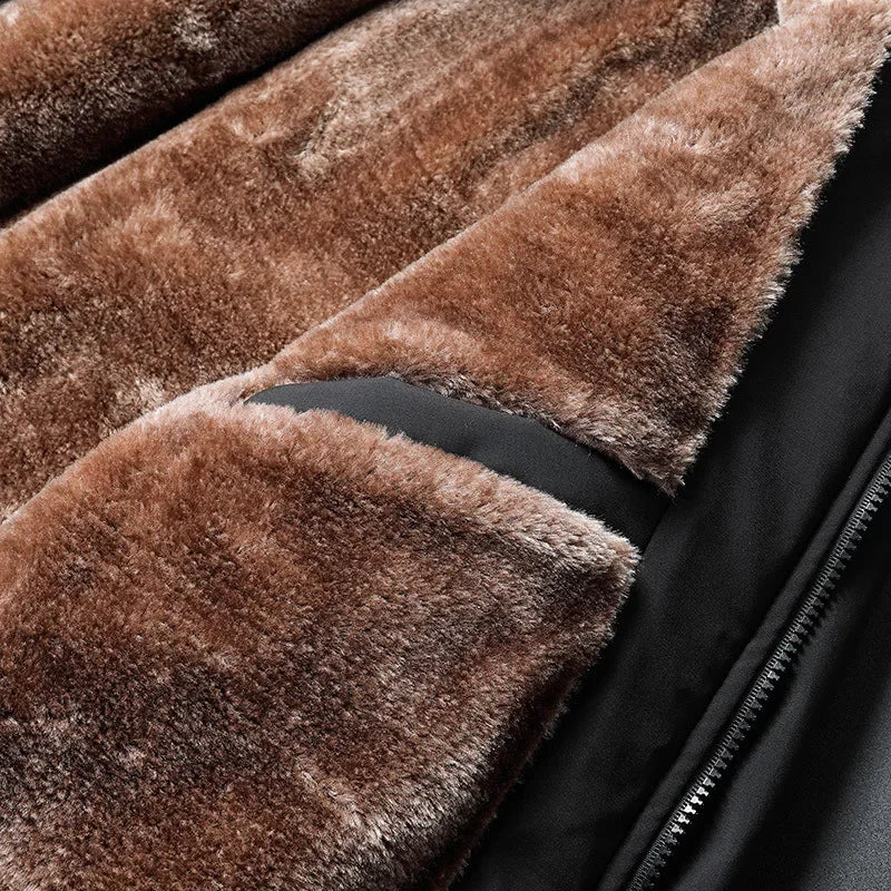 Women's Thickened Fleece-Lined Jacket – Warm and Comfortable for Autumn and Winter, Regular Fit, Chinese Brand Outerwear for Middle-Aged and Elderly Women.