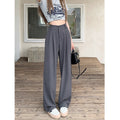 plus Size Women's Casual Loose Wide Leg Pants High Waist Slimming Trousers Versatile Autumn Faion Commute Sle Long Pants