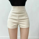 New Women's High-waisted Slimming Spandex Shorts Sexy Tightening Hip Covering Versatile Casual Heat Pants Autumn