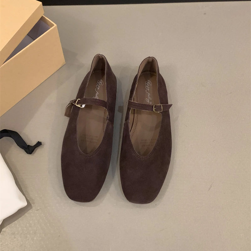 Bailamos  Spring New Brand Women Flats Round Toe Shallow Slip On Ladies Casual Ballet Shoes Soft Leather Eelgant Dress Shoes