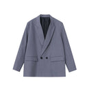 PB&ZASpring/Summer 2023 New Commuting Loose Leisure Fashion Suit Lapel Loose Double Breasted Blazer