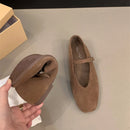 Bailamos  Spring New Brand Women Flats Round Toe Shallow Slip On Ladies Casual Ballet Shoes Soft Leather Eelgant Dress Shoes