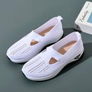 Women Sneaker Mesh Breathable Causal Women Shoes Antislip Flat Knitted Shoes Soft Bottom Slip On Tennis Shoes