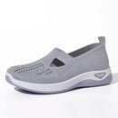 Women Sneaker Mesh Breathable Causal Women Shoes Antislip Flat Knitted Shoes Soft Bottom Slip On Tennis Shoes
